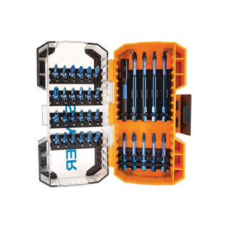 Spyder 19079 Mach-Blue 1/4-in x Phillips/Square/TORX® Impact Driver Bit (34-Piece)