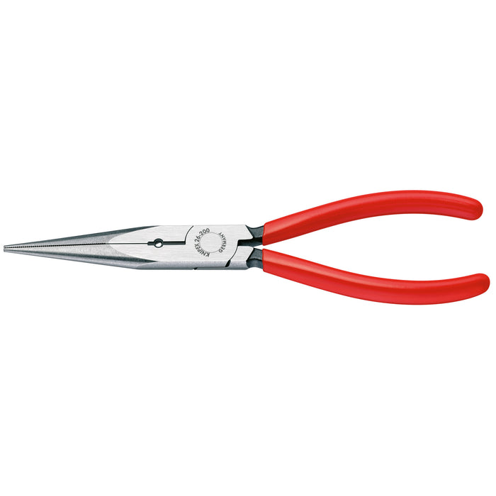 Knipex 26 11 200 S1 8" Long Nose Pliers with Cutter and 12 AWG Stripping Hole