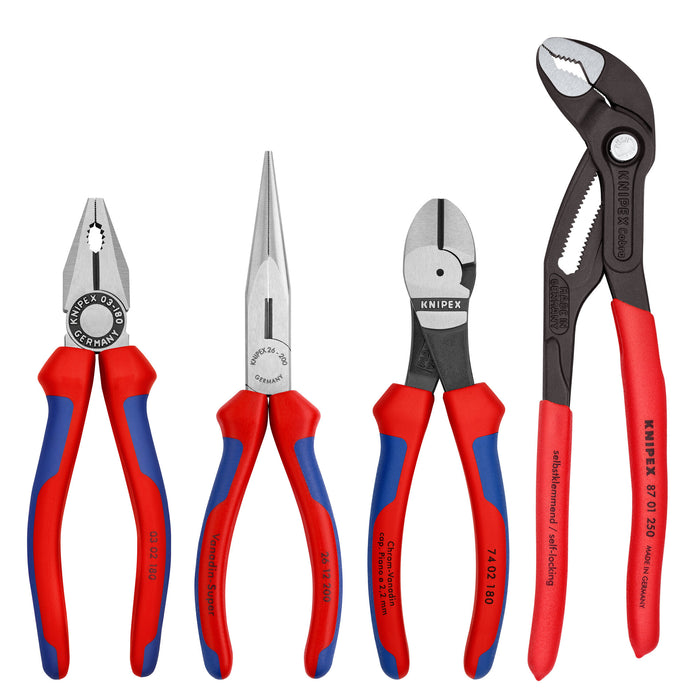 Knipex 00 20 01 V15 4 Pc Basic Pliers Set in Foam Tray