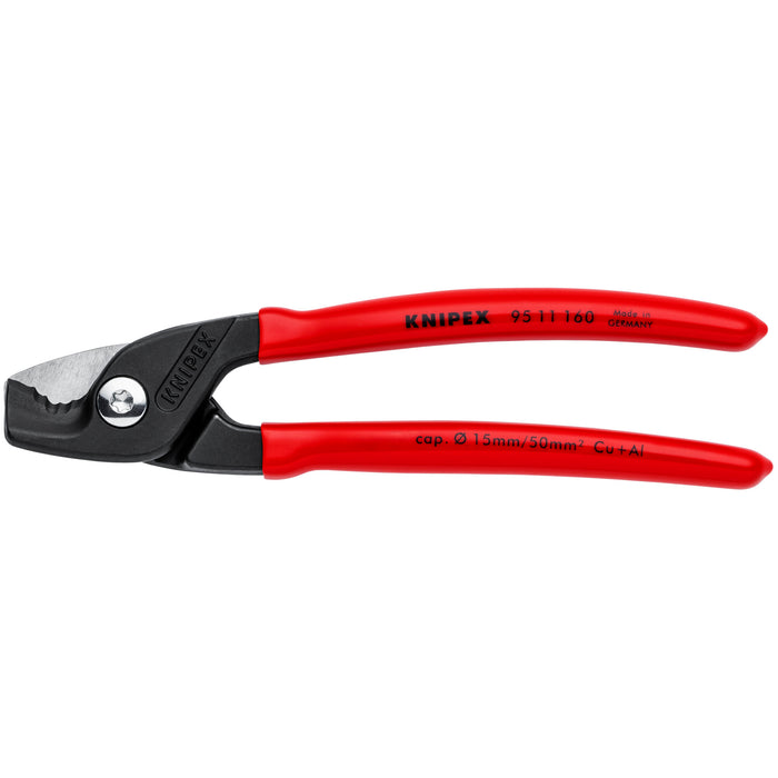 Knipex 95 11 160 6 1/4" StepCut Cable Shears