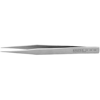 Knipex 92 22 04 5" Stainless Steel Gripping Tweezers-Pointed Tips