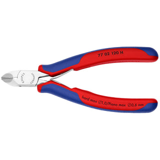 Knipex 77 02 120 H 4 3/4" Electronics Diagonal Cutters-Carbide Metal Cutting Edges