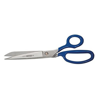 Heritage Cutlery 209BLUP 9'' Bent Trimmer w/ Blue Coating Retail Package