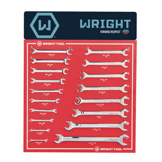 Wright Tool D987 Open End Wrenches 18 Pieces Set