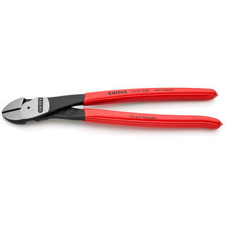 Knipex 74 21 250 SBA 10" High Leverage 12° Angled Diagonal Cutters