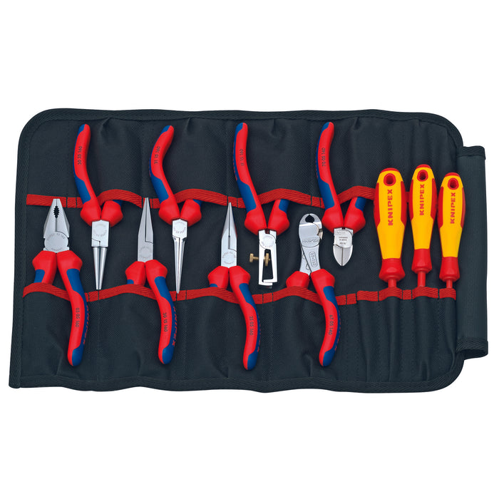 Knipex 00 19 41 11 Pc Tool Set with 1000V Insulated Screwdrivers in Tool Roll
