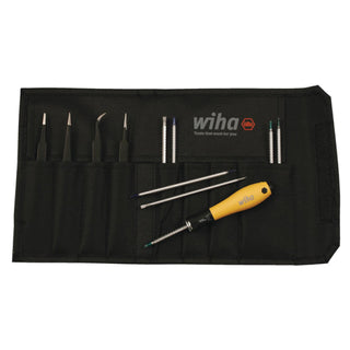 Wiha Tools 26970 12 Piece ESD Safe Drive-loc 4 and Tweezers Set