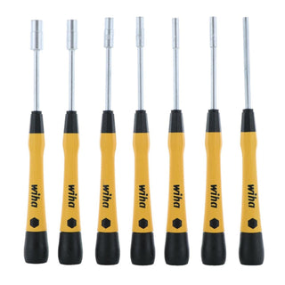 Wiha Tools 27792 8 Piece ESD Safe Precision PicoFinish Nutdriver Set - Hex Inch