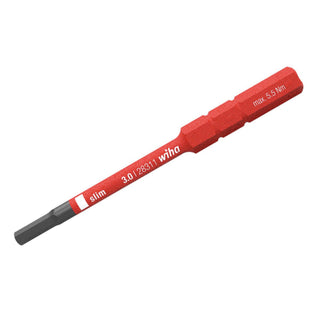 Wiha Tools 28332 1.5mm x 75mm Insulated Slim Hex Torque Screwdriver Blade