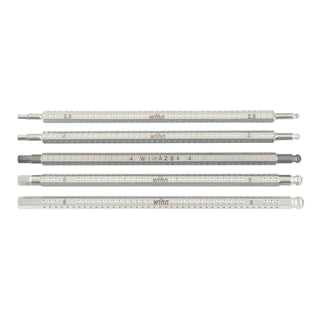 Wiha Tools 28476 5 Piece Drive-Loc VI Hex Blade Set