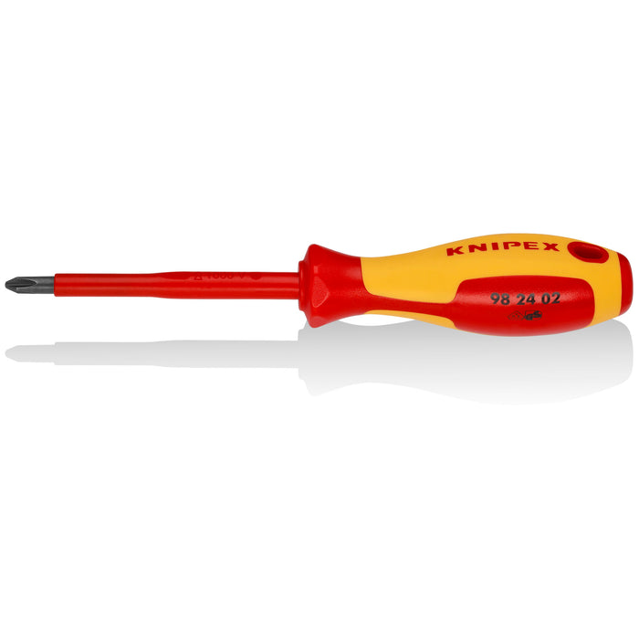 Knipex 98 24 02 Phillips Screwdriver, 4"-1000V Insulated, P2