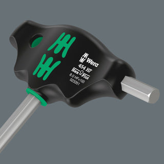 Wera 454 HF T-handle hexagon screwdriver Hex-Plus with holding function, 4 x 100 mm