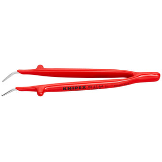 Knipex 92 37 64 6" Stainless Steel GrippingTweezers--30°Angled-1000V Insulated