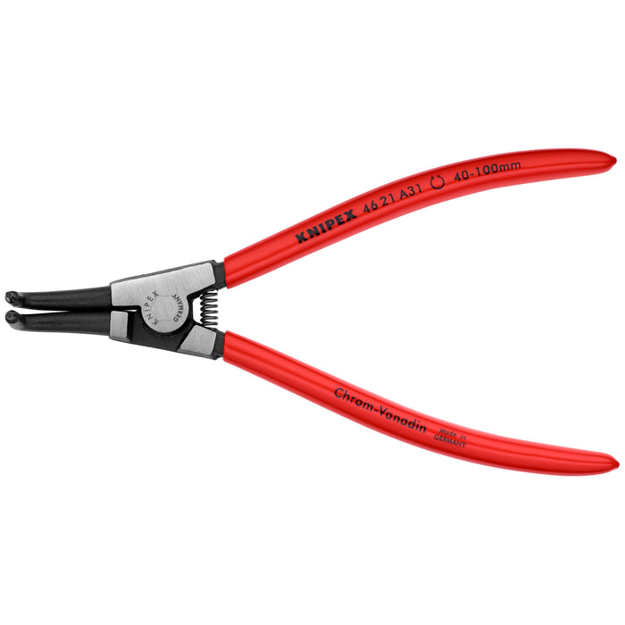 Knipex 46 21 A31 8" External 90° Angled Snap Ring Pliers-Forged Tips