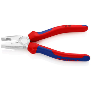 Knipex 03 05 180 7 1/4" Combination Pliers Chrome Plated