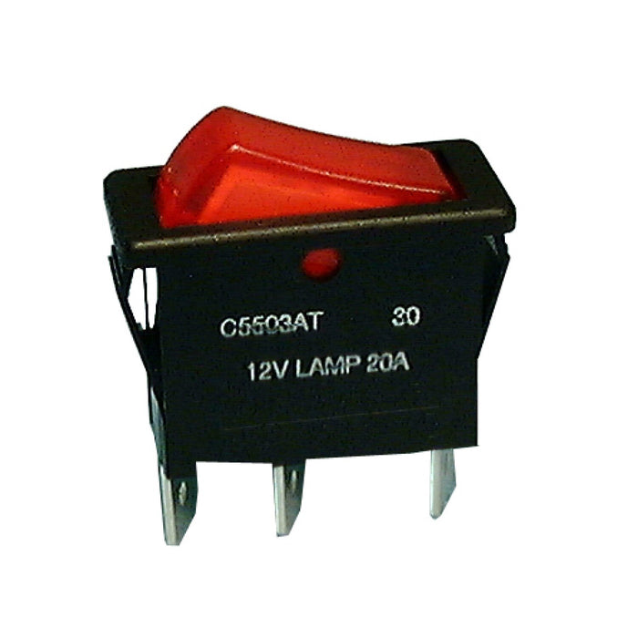 Philmore 30-550 Lighted Standard Size Snap-in Rocker Switch