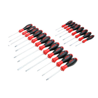 Wiha Tools 30299 20 Piece SoftFinish Slotted, Phillips, TORX®, PoziDriv, Square Screwdriver Set