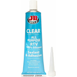 J-B Weld 31310 Clear Silicone Sealant & Adhesive, 3 oz.