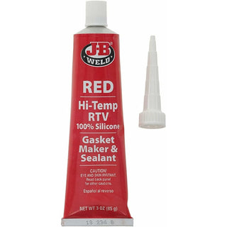 J-B Weld 31314 Hi-Temp Red Silicone Gasket Maker & Sealant, 3 oz.