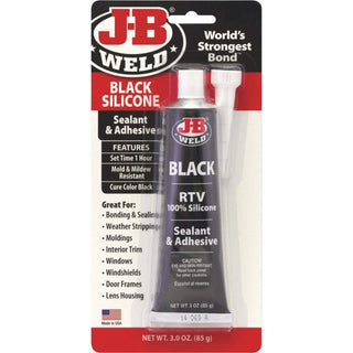 J-B Weld 31319 Black Silicone Sealant & Adhesive, 3 oz.