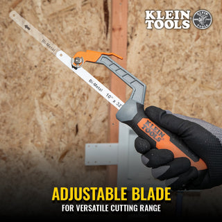 Klein Tools 31432FC Finish-Cut Mini Hacksaw