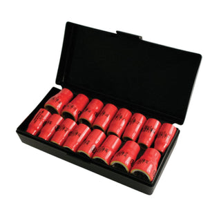 Wiha Tools 31491 16 Piece Insulated Socket Set 3/8 Inch Drive - Metric