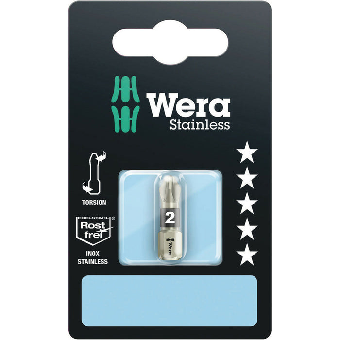 Wera 3855/1 TS SB bits, stainless, PZ 3 x 25 mm