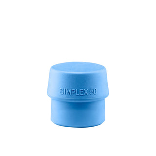 Halder 3201.050 Simplex Replacement Face Insert, Soft Blue Rubber, Non-Marring 1.97 Inch