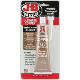 J-B Weld 32325 Ultimate Copper Gasket Maker & Sealant, 3 oz.