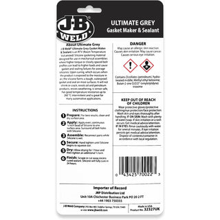 J-B Weld 32327 Ultimate Grey Gasket Maker & Sealant, 3 oz.