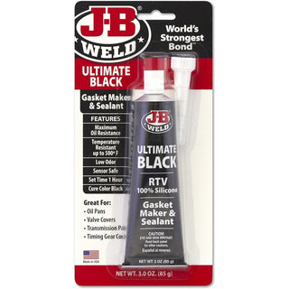 J-B Weld 32329 Ultimate Black Gasket Maker & Sealant, 3 oz.