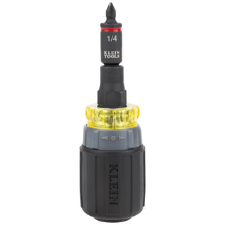 Klein Tools 32561HDRT KNECT 7-in-1 Ratcheting Impact-Rated Stubby Screwdriver & Nut Driver