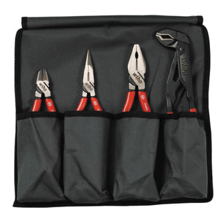 Wiha Tools 32601 4 Piece Vinyl Grip Pliers/Cutters Pouch Set