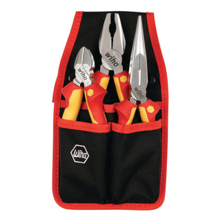 Wiha Tools 32873 3 Piece Insulated Pliers-Cutters Set