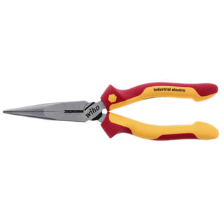 Wiha Tools 32923 Insulated Industrial Long Nose Pliers w/ Cutters 8 Inch