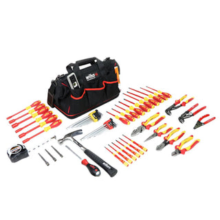 Wiha Tools 32937 59 Piece Master Electrician's Insulated Tool Set in Canvas Tool Bag