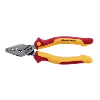 Wiha Tools 32945 Insulated Industrial Crimping Pliers 7 Inch