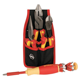 Wiha Tools 32990 17 Piece Insulated Pliers-Cutters and Pop-Up Set