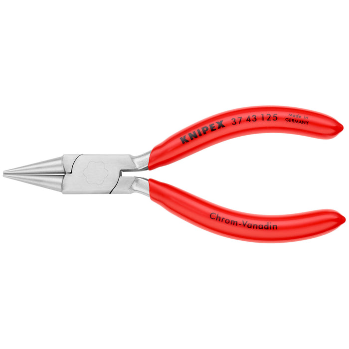 Knipex 37 43 125 5" Electronics Gripping Pliers-Round Pointed Tips