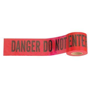 Johnson 3322 Standard Red "Danger/Do Not Enter" - 3" x 300'