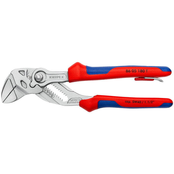 Knipex 86 05 180 T BKA 7 1/4" Pliers Wrench-Tethered Attachment