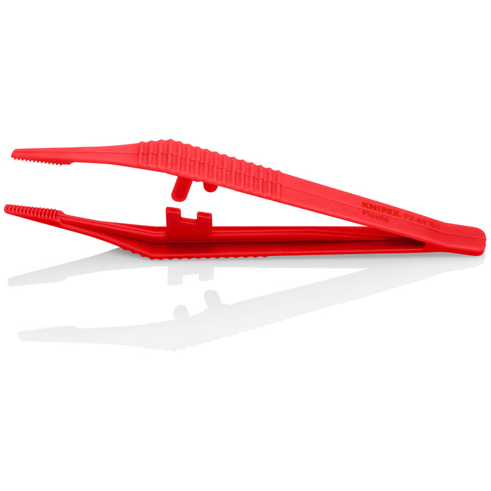 Knipex 92 69 84 5 1/4" Plastic Gripping Tweezers-Blunt Tips-ESD