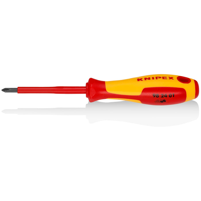 Knipex 98 24 01 Phillips Screwdriver, 3 1/4"-1000V Insulated, P1