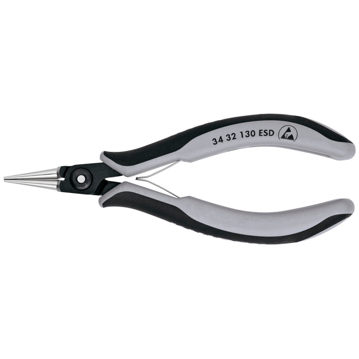 Knipex 34 32 130 ESD 5 1/4" Electronics Pliers-Round Tips, ESD Handles