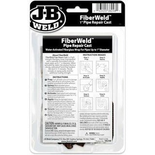 J-B Weld 38248 FiberWeld Pipe Repair Cast, 1"