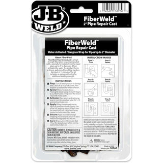 J-B Weld 38260 FiberWeld Pipe Repair Cast, 2"