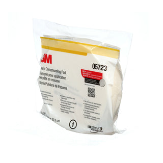 3M Foam Compounding Pad, 05723, Single Sided, Flat Back, 8 in (203.2mm)