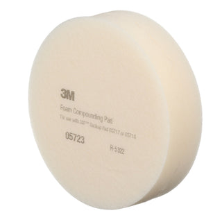 3M Foam Compounding Pad, 05723, Single Sided, Flat Back, 8 in (203.2mm)