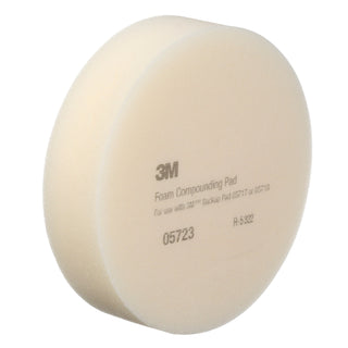 3M Foam Compounding Pad, 05723, Single Sided, Flat Back, 8 in (203.2mm)