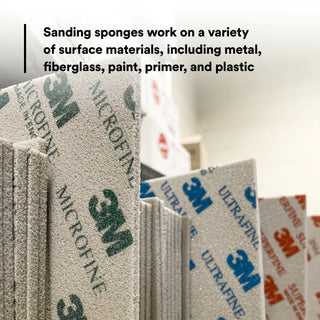 3M Softback Sanding Sponge 02604, 4 1/2 in x 5 1/2 in (115 mm x140 mm), Fine